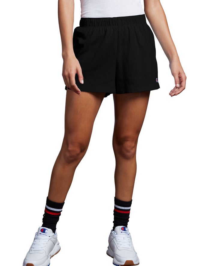 Champion Womens Shorts NZ - Practice 3.5 Black ( 8136-HSXZD )